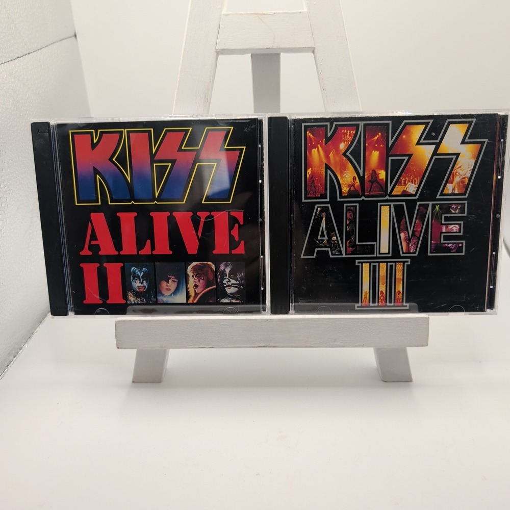 KISS CD Lot Alive II 2-CD & Alive III Live Rock Albums Mercury Records Mercury